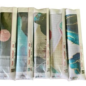 5 Unopened Diamond Art Kits-Geometric Mountains